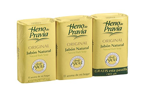 HENO DE PRAVIA - Jabón natural, lote de 3 piezas, 3X115 g