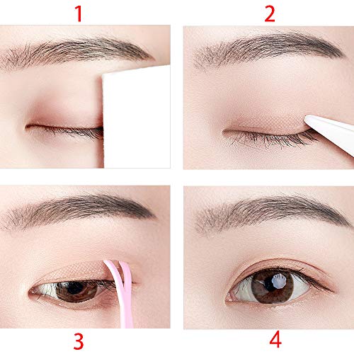 Her Kindness Cinta de Párpados Invisibles Pegatinas Lifting Para Párpados con 1 Piezas de Varillas de Horquilla(1800 Piezas)