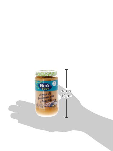 Hero Baby Lenguado con Crema de Bechamel Tarritos de Puré para Bebés a partir de 8 meses Pack de 6 x 235 g