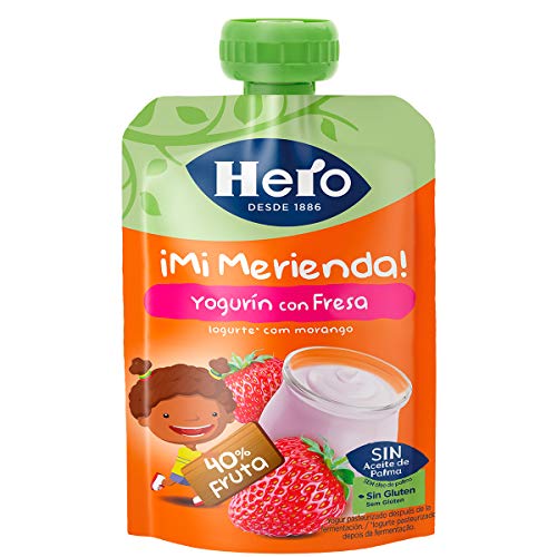 Hero Nanos Bolsita Merienda Yogur Fresa - 100 gr - [Pack de 18]