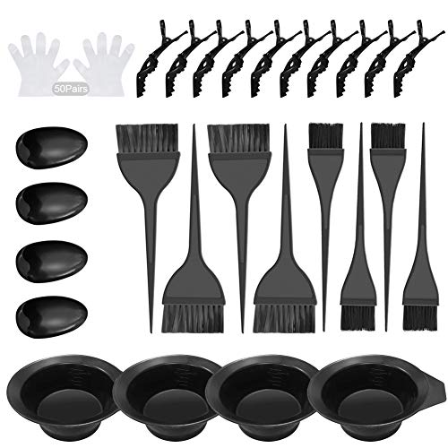 herramientas tinte pelo,tinte de peluquería,cuenco para tinte pelo,guantes para tinte pelo,kit de pelo tinte,herramientas para coloración