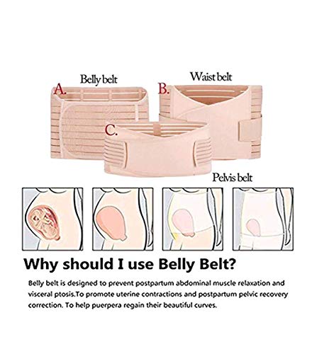 Hertsen 3 en 1 soporte posparto – Recovery Belly Wrap faja soporte banda cinturón cuerpo Shaper
