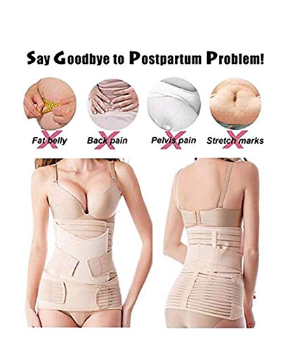 Hertsen 3 en 1 soporte posparto – Recovery Belly Wrap faja soporte banda cinturón cuerpo Shaper