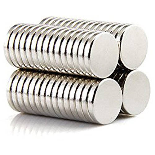 HHOOMY Neodimio Imán, 5 mm x 1 mm Neodimio Raro Tierra Imán, Cilindro Súper Fuerte Imanes para frigorífico Puerta Pizarra DIY Manualidades Pasatiempos Oficina Multiusos,100Pcs