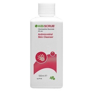 HiBiSCRUB Antimicrobal Piel Limpiador 500ml x Paquete De 3
