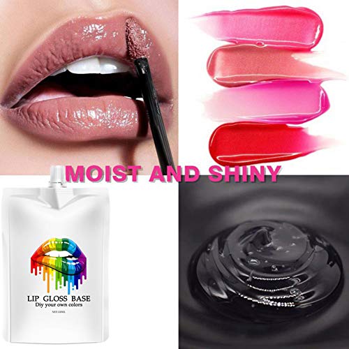 Hidratante Clear Lip Gloss Base Oil Antiadherente DIY Lip Stick Materia prima Gel para Lip Gloss Lipgloss Base Lipsticks líquidos hechos a mano Lip Glaze Tools-100ml