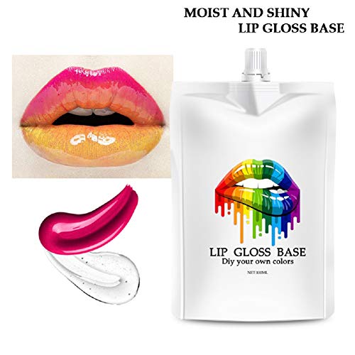 Hidratante Clear Lip Gloss Base Oil Antiadherente DIY Lip Stick Materia prima Gel para Lip Gloss Lipgloss Base Lipsticks líquidos hechos a mano Lip Glaze Tools-100ml