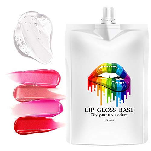 Hidratante Clear Lip Gloss Base Oil Antiadherente DIY Lip Stick Materia prima Gel para Lip Gloss Lipgloss Base Lipsticks líquidos hechos a mano Lip Glaze Tools-100ml