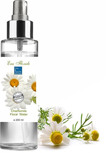 Hidrolato Ecológico de Manzanilla Camomila Aclarante Calmante Agua Floral BIO, Pieles Sensible Bebé Después del Afeitado 200 ml