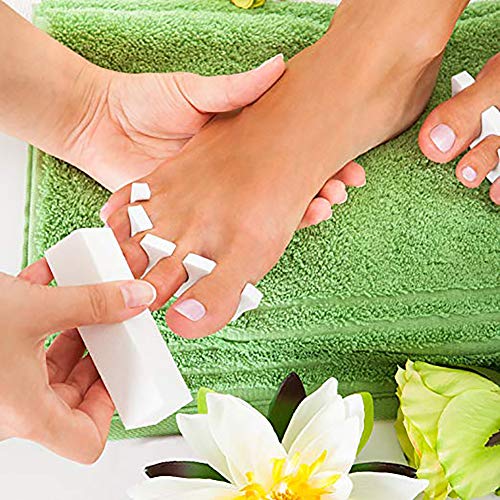 Hilai 10 UNIDS Pulido limas de uñas de búfer Bloque de Pulido de Abrillantador Bloque de Lijado Blanco Lima de Esponja Herramientas de Punta de Arte de Uña de Manicura