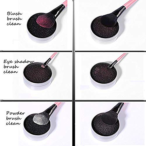 Hilai 1PC Profesional Esponja Limpiadora para Brochas Cepillos Pinceles de Maquillaje Cosmético Quitan residuos de polvos cosméticos
