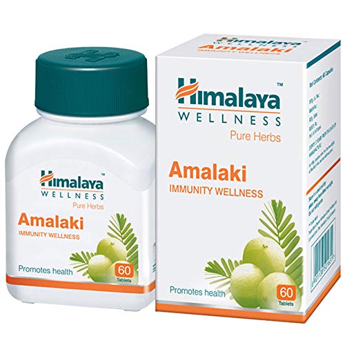 Himalaya Amla C (Amalaki) - Fuente natural más rica de vitamina C - Antioxidante potente - 250 mg, 60 bio cápsulas vegetarianas (desde 1930)