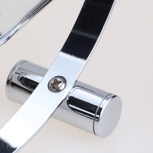 HIMRY Designed Espejo/Espejo cosmético, 360 ° drehbar. zweiseitig: Normal y 10 – aumentos. Espejo, Espejo de Afeitar, Cuarto de baño Spiegel. Cromado, kxd3104 – 10 x