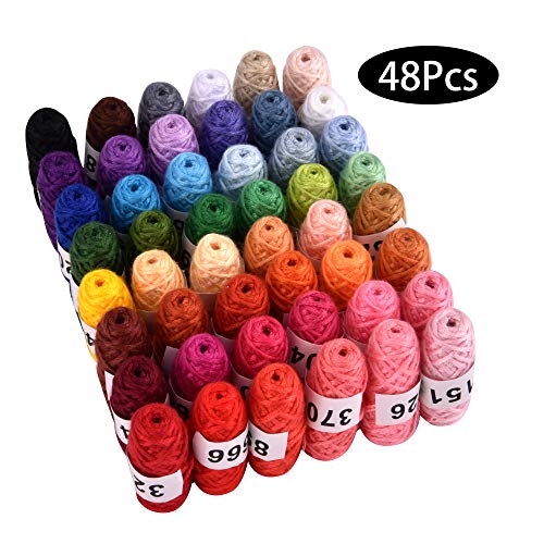 Hisome - Kit de bordado de punto de cruz para punto de cruz con números DMC, juego de punto de cruz, juego de herramientas de punto de cruz con organizador y caja de almacenamiento, multicolor