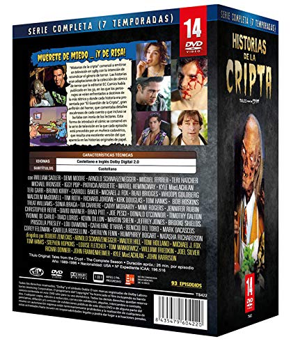 Historias de la Cripta Serie Completa en 14 DVDs
