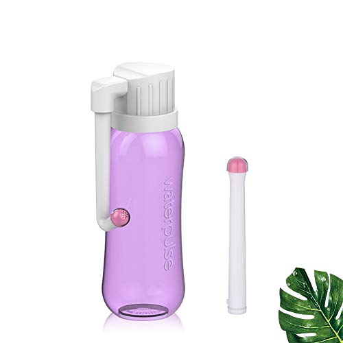 Hivexagon Bidé Portátil de Viaje con Dos Boquillas de Limpieza de Recambio, Bidé para Higiene Personal de Viaje Pulverizador de Cuello Largo Ajustable para Exteriores Baño Bebes 500ml HG366