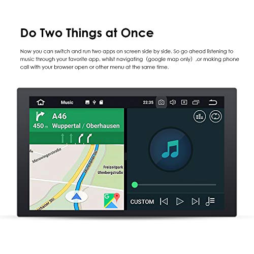 hizpo Unidad de Radio para Coche con Android 10 para Ford Focus Mondeo S-MAX C-MAX Galaxy con Soporte GPS, Pantalla de navegación, 4 G, WiFi, OBD2, Dab y Radio SWC DVD, Color Plateado