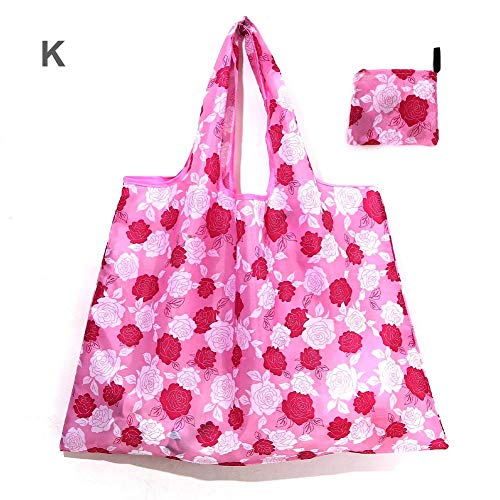 HJUI 2Pcs Bolsas de Compras, Bolsas de supermercado, Bolsas de Mano Reutilizables Impermeables Bolsa de Compras para Viajar Compras Compras Organización Benefit