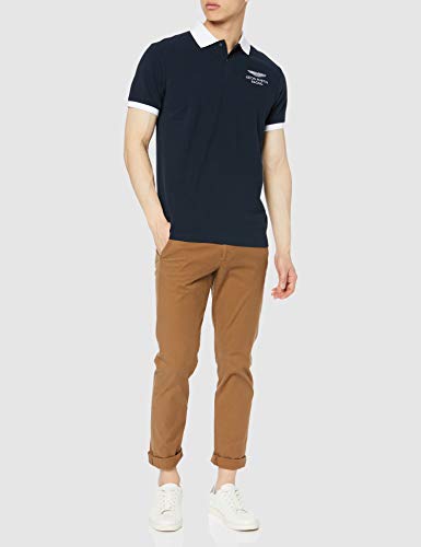 HKT by Hackett Amr Hkt Ucllr Polo, Azul (Navy 595), X-Large para Hombre