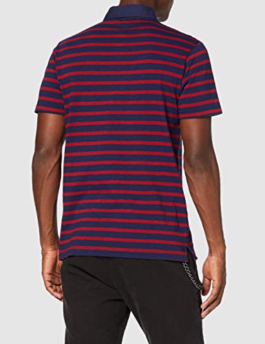 HKT by Hackett Hkt SS Str Polo, (Red/Ink 2dn), Small para Hombre