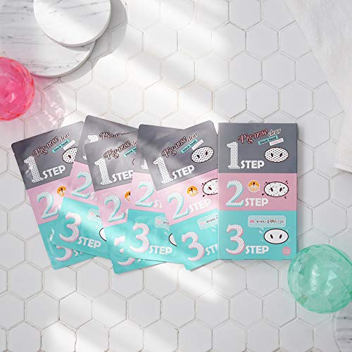 Holika Holika - Kit de 3 pasos para nariz de cerdo (5 piezas) (original coreano)