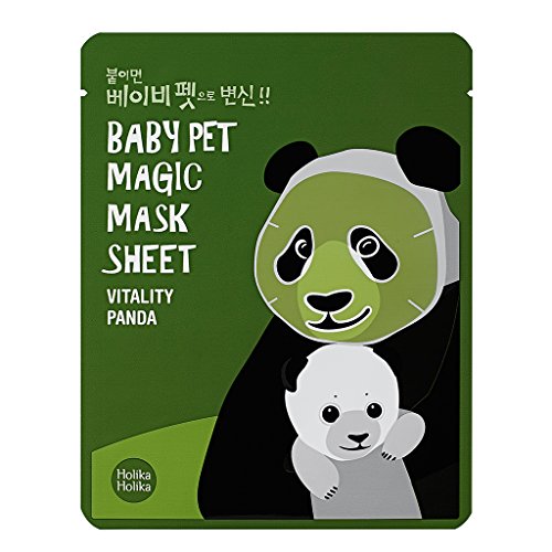 Holika Holika - Mascarilla Baby Pet 22 ml - Magic Mask Sheet - Panda - 1 unidad