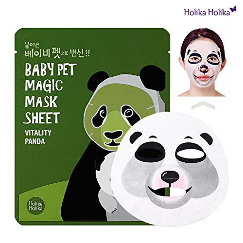 Holika Holika - Mascarilla Baby Pet 22 ml - Magic Mask Sheet - Panda - 1 unidad