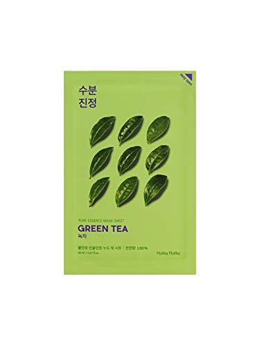 Holika Holika - Mascarilla Calmante 20 ml - Ampoule Mask Sheet - Green Tea - 1 unidad