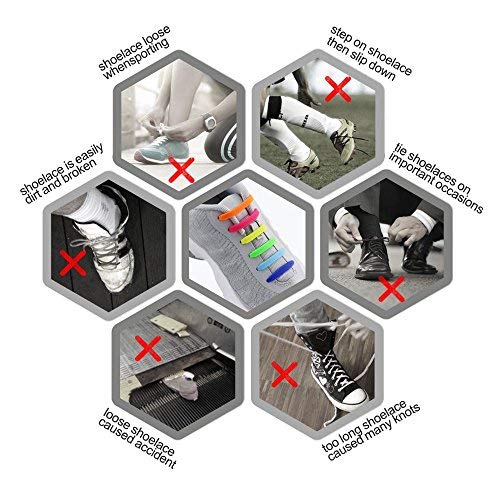 Homar sin corbata Cordones de zapatos para niños y adultos Impermeables cordones de zapatos de atletismo atlética de silicona elástico plano con multicolor de los zapatos del tablero Sneaker boots (Adult Size Gray)