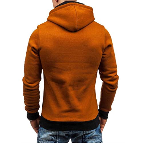 Hombres Sudadera con Capucha Casual Tops Sudaderas con Cremallera Deporte Blusa Manga Larga Hoodie Casual Jerséis Outwear Blusa chándales riou