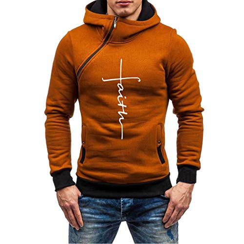 Hombres Sudadera con Capucha Casual Tops Sudaderas con Cremallera Deporte Blusa Manga Larga Hoodie Casual Jerséis Outwear Blusa chándales riou