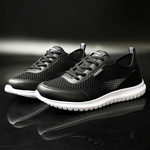 Hombres Zapatillas de Deporte Malla Ultra Ligero Transpirable Atletismo Corriendo al Gimnasio Zapatos de Gimnasio a Prueba de Olor, Resistente al Desgaste y Antideslizante JiaMeng_ZI