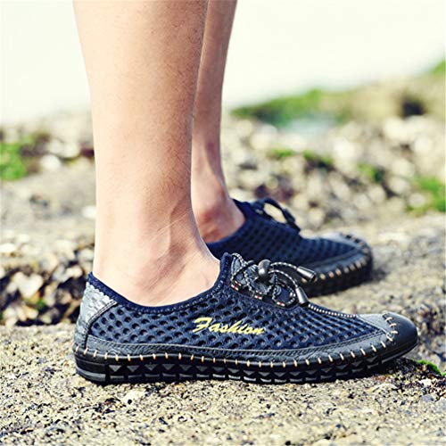 Hombres Zapatillas de Verano Zapatos de Malla Transpirable Mocasines Zapatos cómodos Hombres Suaves