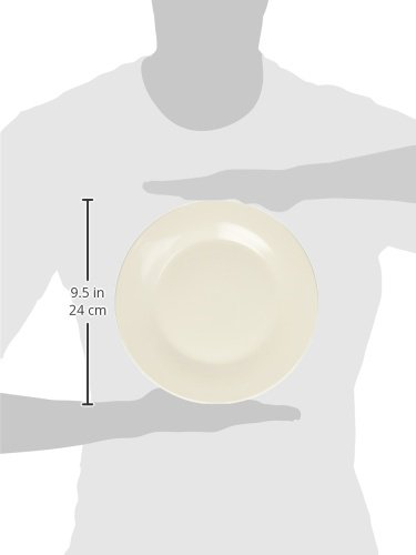 HOME ala Servicio Platos Vajilla 12 Piezas, Porcelana, Blanco