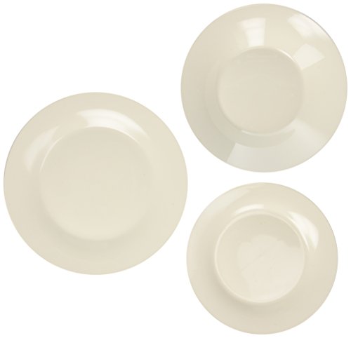 HOME ala Servicio Platos Vajilla 12 Piezas, Porcelana, Blanco