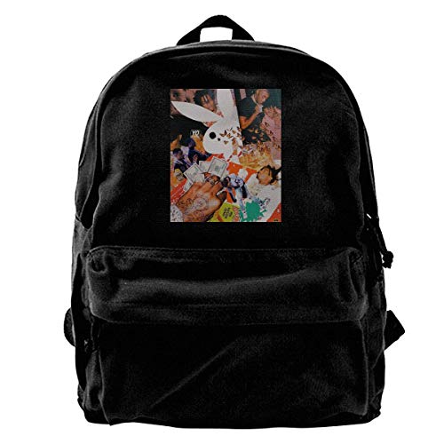 Homebe Mochila antirrobo Impermeable,Canvas Laptop Backpack Mochila de Portátil Playboi Poke It out-Carti Outdoor Travel Daypack College Student Rucksack Fits Up to 15.6 Inch Computer