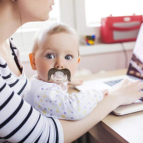 homese Bebé divertido bigote chupete BPA gratis de silicona infantil recién nacido chupete