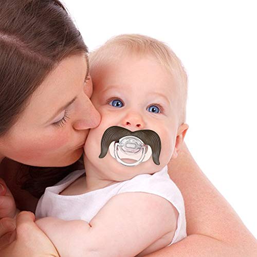 homese Bebé divertido bigote chupete BPA gratis de silicona infantil recién nacido chupete