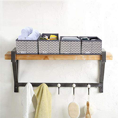 HOMFA Juego de 6 Cajas Organizador de Cajones Almacenamiento Plegable para Sujetadores Bragas Calcetines Gris