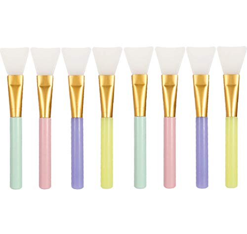 Homo Trends - Brocha para mascarilla facial de silicona, 8 unidades, aplicador de máscaras faciales para aplicar máscaras faciales, suero, herramienta de maquillaje