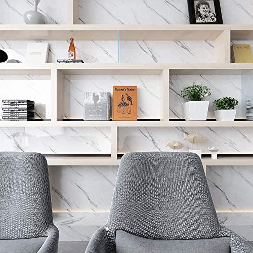 Homye Papel pintado de cocina mármol papel pintado PVC papel pintado mármol encimera pegatina baño autoadhesivo impermeable (0.4MX5M, A701-1)