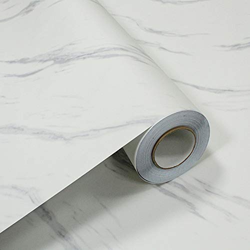 Homye Papel pintado de cocina mármol papel pintado PVC papel pintado mármol encimera pegatina baño autoadhesivo impermeable (0.4MX5M, A701-1)
