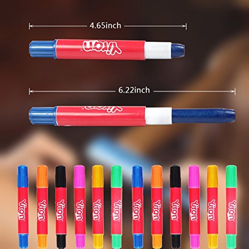 HONGCI 12 Plumas de Colores Brillo Temporal de Plumas de Tiza para el Cabello+3 Tatuaje Temporal metálico,para Disfraces,Rendimiento,Halloween, Cosplay DIY,Regalos de Fiesta de cumpleaños