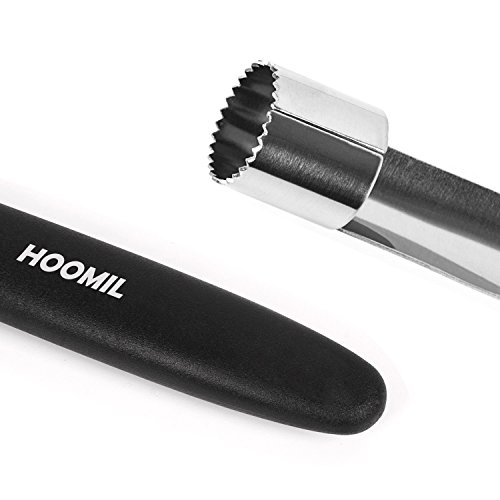 HOOMIL Descorazonador de Manzanas, Acero Inoxidable Corer De Manzana y Pera para Hogar Cocina - 2 Piezas