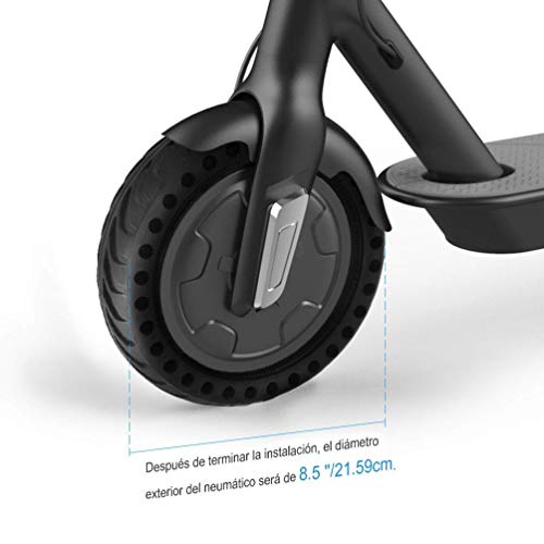 HORO.ES Repuesto Neumático Rueda 8,5" sólido para Scooter Eléctrico Xiaomi Scooter M365 - Negro (2)
