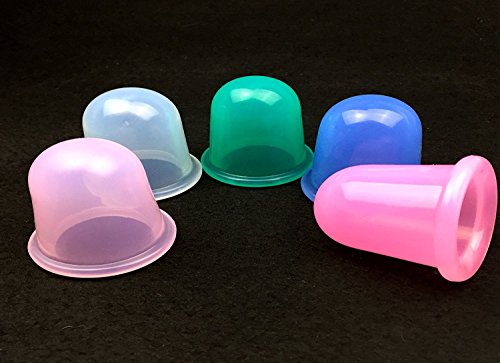 Hosaire 2PCS Pequeño Copas Cuerpo Anti Celulitis de vacío de Silicona Masaje con ventosas Copas Cuidado de la Salud