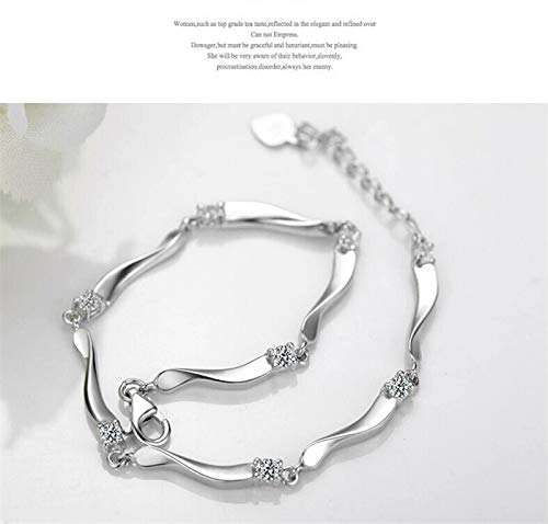 Hosaire Pulseras de Plata de el Bambú Pulseras Mujeres de la Joyería Accesorios