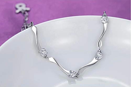 Hosaire Pulseras de Plata de el Bambú Pulseras Mujeres de la Joyería Accesorios