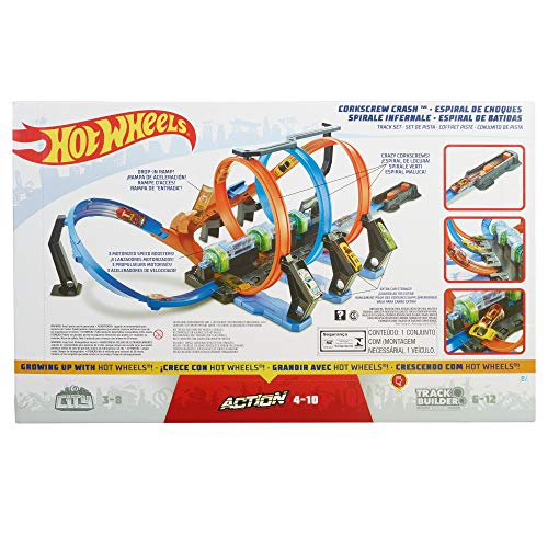 Hot Wheels Triple Looping, pista de coches de juguete (Mattel FTB65)
