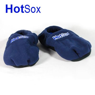 HotSox - Pantuflas Calentables con relleno de lino (talla 41/45), color Azul